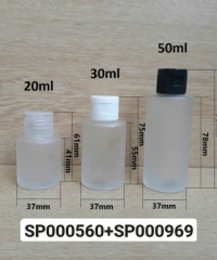 Lọ Tinh Dầu 30ml Mờ Vai Ngang Nắp Bật  Fi 20