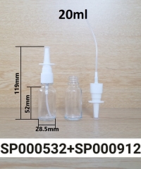 Lọ Tinh Dầu 20ml Nắp Xịt Mũi Thẳng