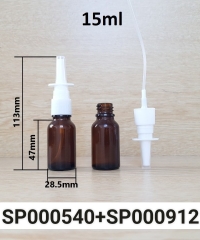 Lọ Tinh Dầu 15ml Nắp Xịt Mũi Thẳng
