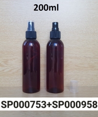 Chai Pet 200ml Nâu Vai Tròn Nắp Phun Sương Fi24