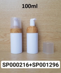 CHAI TẠO BỌT 100ML TRẮNG SỮA NẮP TẠO BỌT XỊT GIỌT VÂN GỖ