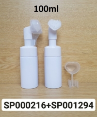 CHAI TẠO BỌT 100ML TRẮNG SỮA NẮP TẠO BỌT MÁT XA TRẮNG HÌNH TIM