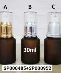 Tinh Dầu 30ml Nâu Mờ Vai Vát Nắp Xịt Giọt