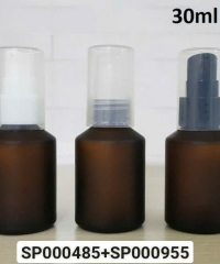 Tinh Dầu 30ml Nâu Mờ Vai Vát Nắp Xịt Giọt