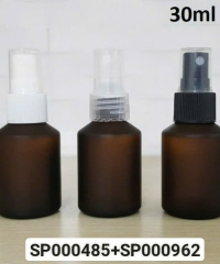 Chai Tinh Dầu 30ml Nâu Mờ Vai Vát Nắp Phun Sương