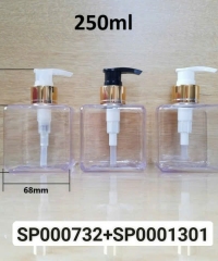 Chai Pet 250ml Lotion Vuông Trong Vòi Nhấn Fi 24