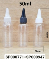 Chai Pet 50ml Trong Vai Tròn Nắp Nhọn Fi20