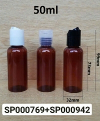 Chai Pet 50ml Nâu Vai Tròn Nắp Nhấn Press Fi20