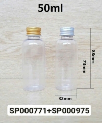 Chai Pet 50ml Vai TRòn Nắp Vặn Nhôm