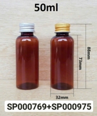 Chai Pet 50ml Vai TRòn Nắp Vặn Nhôm