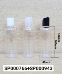 Chai Pet 100ml Trong Vai Tròn Nắp Nhấn Press Fi20