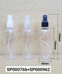 Chai Pet 100ml Trong Vai Tròn Nắp Phun Sương Fi 20