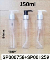 Chai Pet 150ml Trong Vai Ngang Vòi Nhấn Xi Bạc Fi24