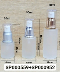 Lọ Tinh Dầu 50ml Mờ Vai Ngang Nắp Xịt Giọt Fi20