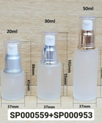Lọ Tinh Dầu 50ml Mờ Vai Ngang Nắp Xịt Giọt Fi20