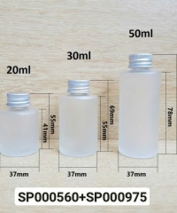 Lọ Tinh Dầu 30ml Mờ Vai Ngang Nắp Vặn Nhôm Fi20