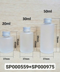 Lọ Tinh Dầu 50ml Mờ Vai Ngang Nắp Vặn Nhôm  Fi20