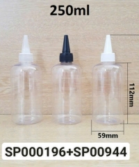 Chai Pet 250ml Ka Lùn Trong Nắp Nhọn  Fi24