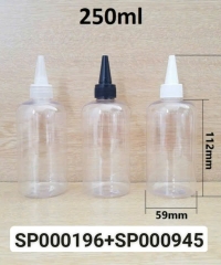 Chai Pet 250ml Ka Lùn Trong Nắp Nhọn  Fi24