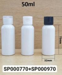 Chai Pet 50ml Trắng Sữa Vai Tròn Nắp Bật Fi20