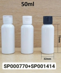 Chai Pet 50ml Trắng Sữa Vai Tròn Nắp Bật Fi20