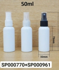 Chai Pet 50ml Trắng Sữa Vai Tròn Nắp Phun Sương  Fi20