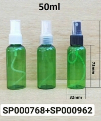 Chai Pet 50ml Xanh Lá Vai Tròn Nắp Phun Sương  Fi20