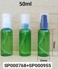 Chai Pet 50ml Xanh Lá Vai Tròn Nắp Xịt Giọt  Fi20